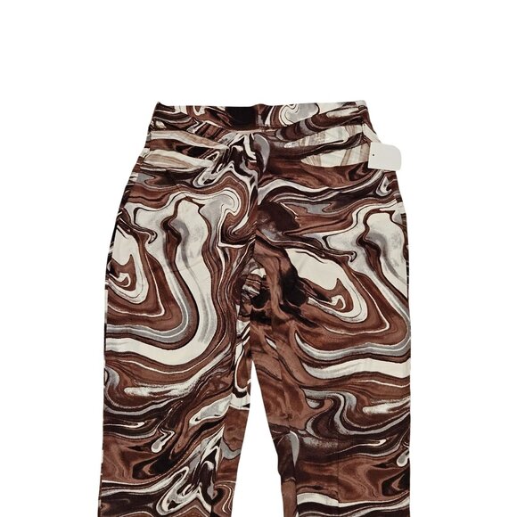 2/$35- Zoe + Phoebe Multi Swirl Print Cutout Leggings Small Women Size Small - Picture 2 of 7